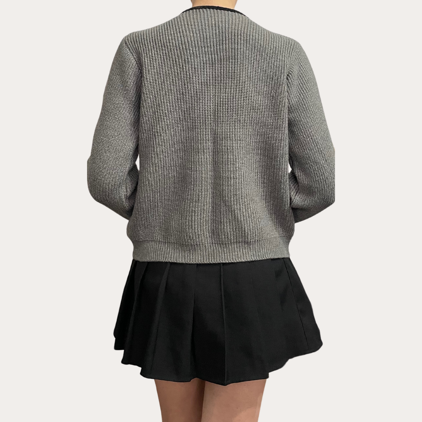 IU Ribbon Sleeve Cardigan